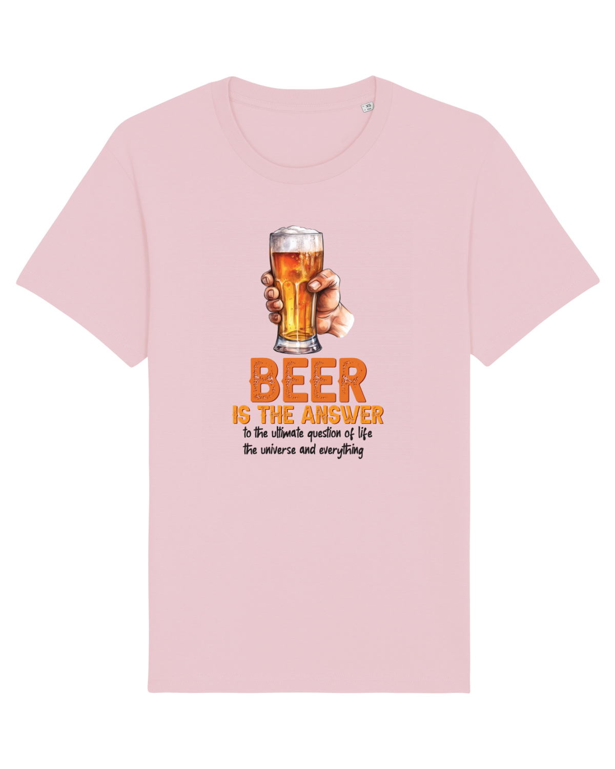 Tricou mânecă scurtă Unisex Rocker Cotton Pink