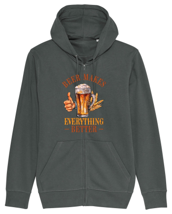 pt iubitorii de bere - Beer makes everything better Anthracite