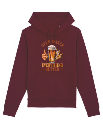 pt iubitorii de bere - Beer makes everything better Burgundy