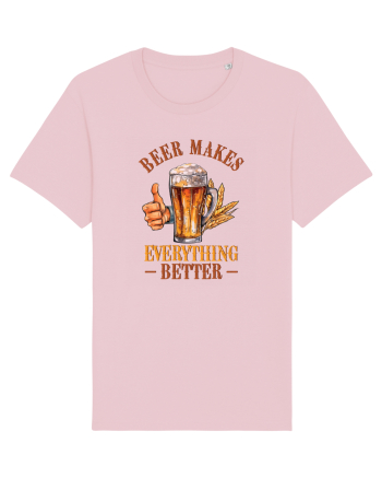 pt iubitorii de bere - Beer makes everything better Cotton Pink