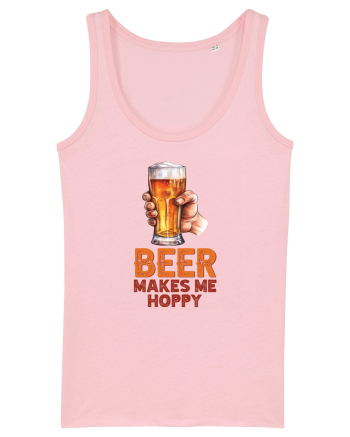pt iubitorii de bere - Beer makes me hoppy Cotton Pink