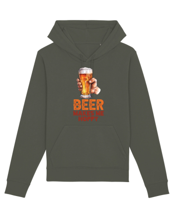 pt iubitorii de bere - Beer makes me hoppy Khaki