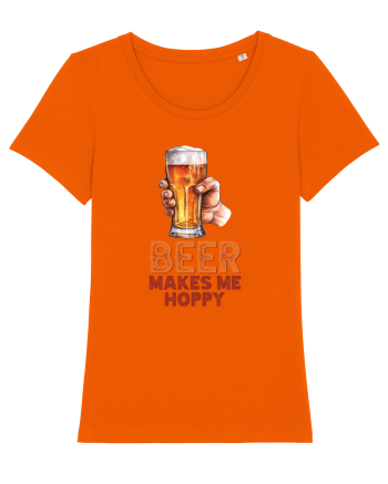 pt iubitorii de bere - Beer makes me hoppy Bright Orange