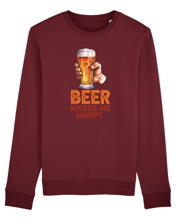 pt iubitorii de bere - Beer makes me hoppy Burgundy