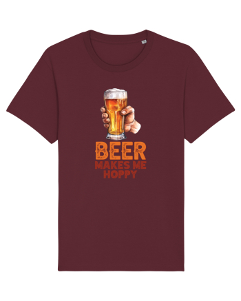 pt iubitorii de bere - Beer makes me hoppy Burgundy