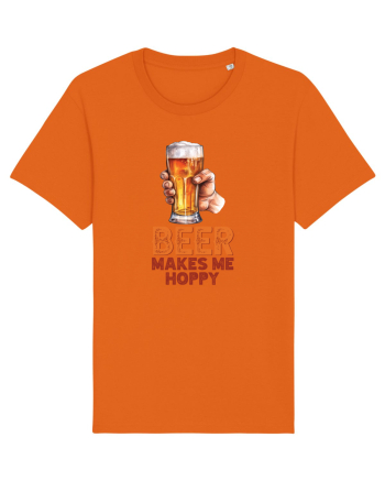 pt iubitorii de bere - Beer makes me hoppy Bright Orange