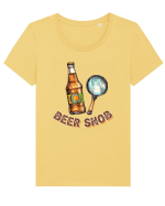 pt iubitorii de bere - Beer snob Tricou mânecă scurtă guler larg fitted Damă Expresser
