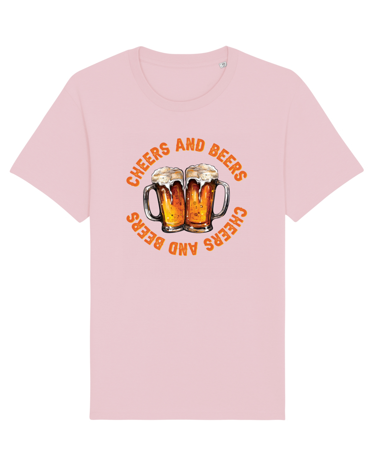 Tricou mânecă scurtă Unisex Rocker Cotton Pink
