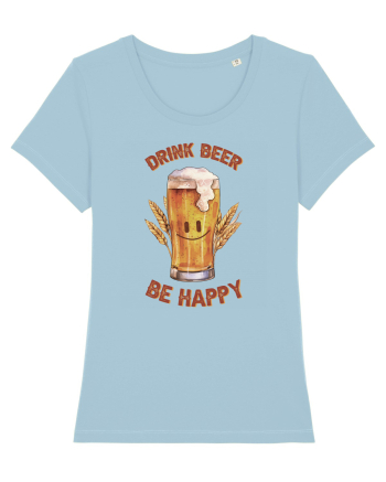 pt iubitorii de bere - Drink beer be happy Sky Blue