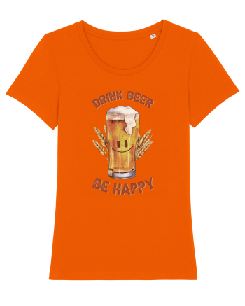 pt iubitorii de bere - Drink beer be happy Bright Orange