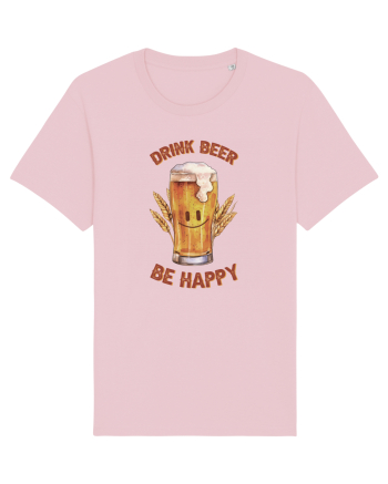 pt iubitorii de bere - Drink beer be happy Cotton Pink
