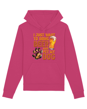 pt iubitorii de bere - I just want to drink beer and pet my dog Raspberry