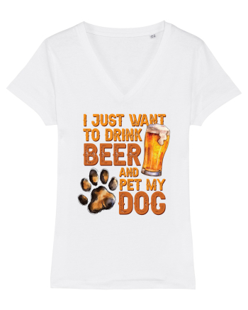 pt iubitorii de bere - I just want to drink beer and pet my dog White