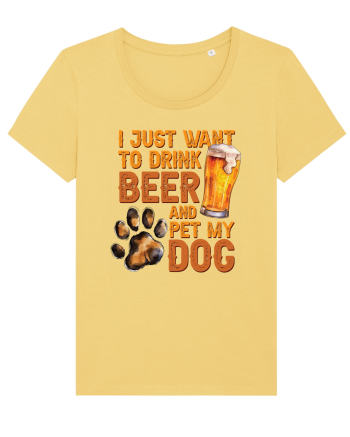 pt iubitorii de bere - I just want to drink beer and pet my dog Jojoba