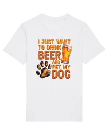 pt iubitorii de bere - I just want to drink beer and pet my dog White