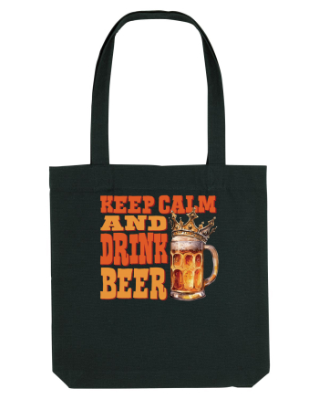 pt iubitorii de bere - Keep calm and drink beer Black