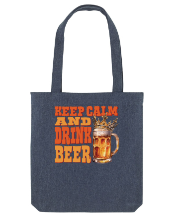pt iubitorii de bere - Keep calm and drink beer Midnight Blue