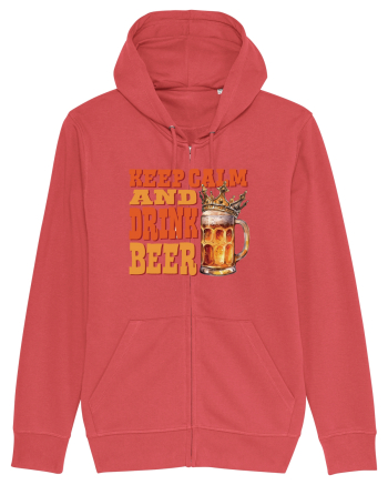 pt iubitorii de bere - Keep calm and drink beer Carmine Red