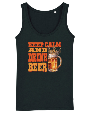 pt iubitorii de bere - Keep calm and drink beer Black