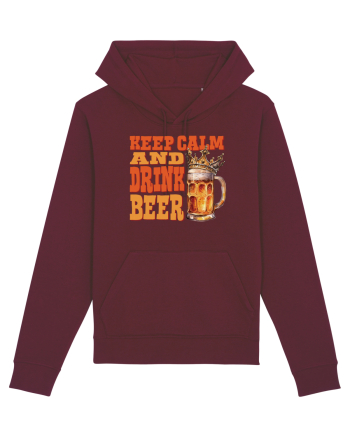 pt iubitorii de bere - Keep calm and drink beer Burgundy