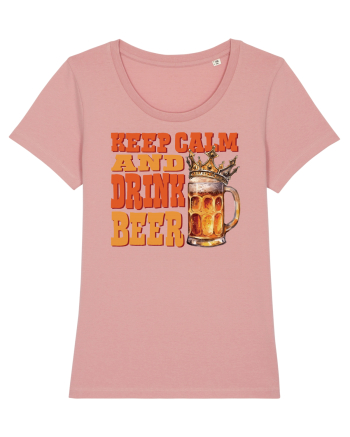 pt iubitorii de bere - Keep calm and drink beer Canyon Pink