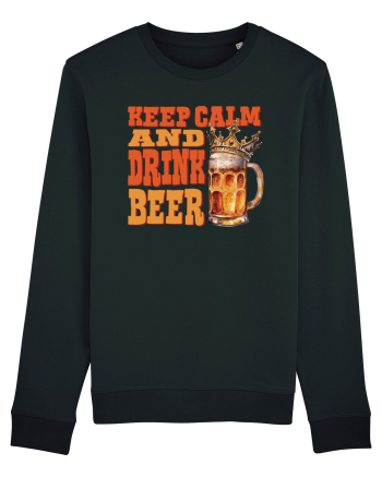 pt iubitorii de bere - Keep calm and drink beer Black