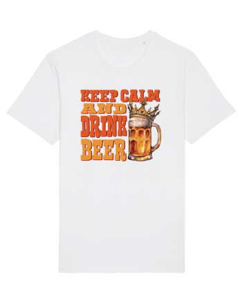 pt iubitorii de bere - Keep calm and drink beer White