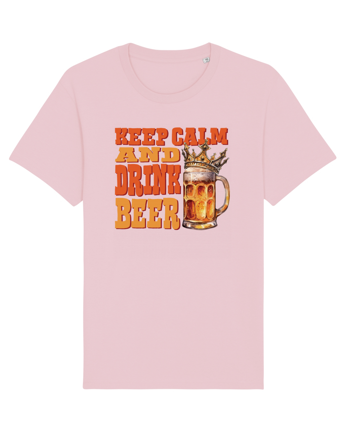 Tricou mânecă scurtă Unisex Rocker Cotton Pink