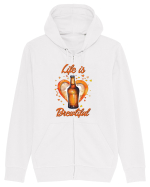 pt iubitorii de bere - Life is brewtiful Hanorac cu fermoar Unisex Connector