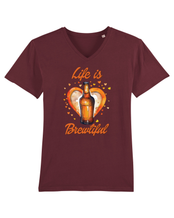 pt iubitorii de bere - Life is brewtiful Burgundy