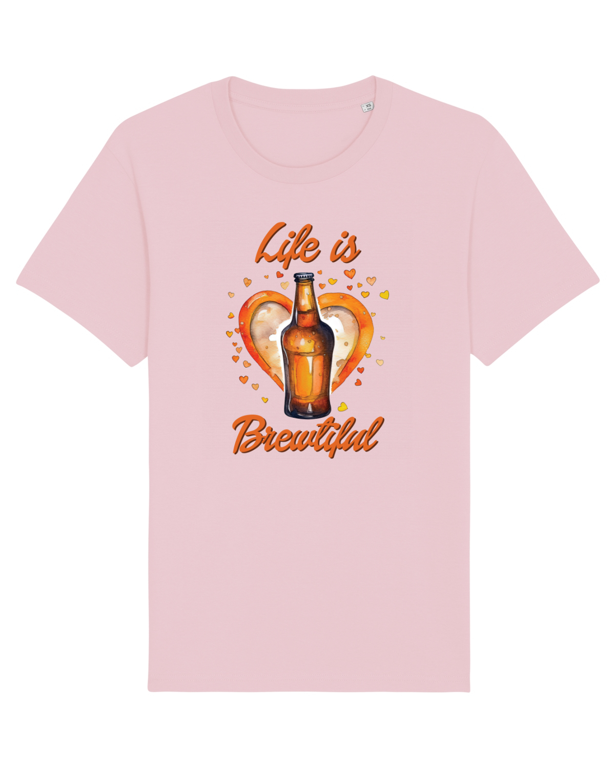 Tricou mânecă scurtă Unisex Rocker Cotton Pink
