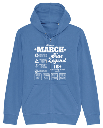 Born In March True Legend Bright Blue