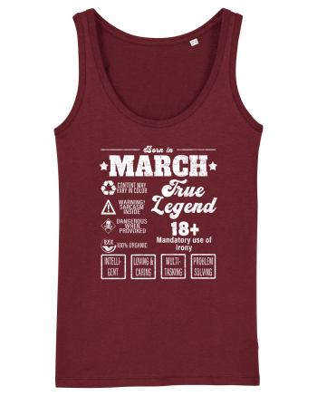 Born In March True Legend Burgundy