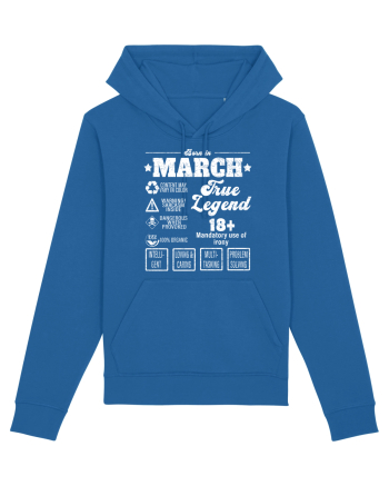 Born In March True Legend Royal Blue
