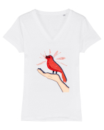 Zbor liber Tricou mânecă scurtă guler V Damă Evoker