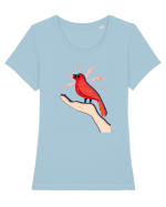 Zbor liber Tricou mânecă scurtă guler larg fitted Damă Expresser