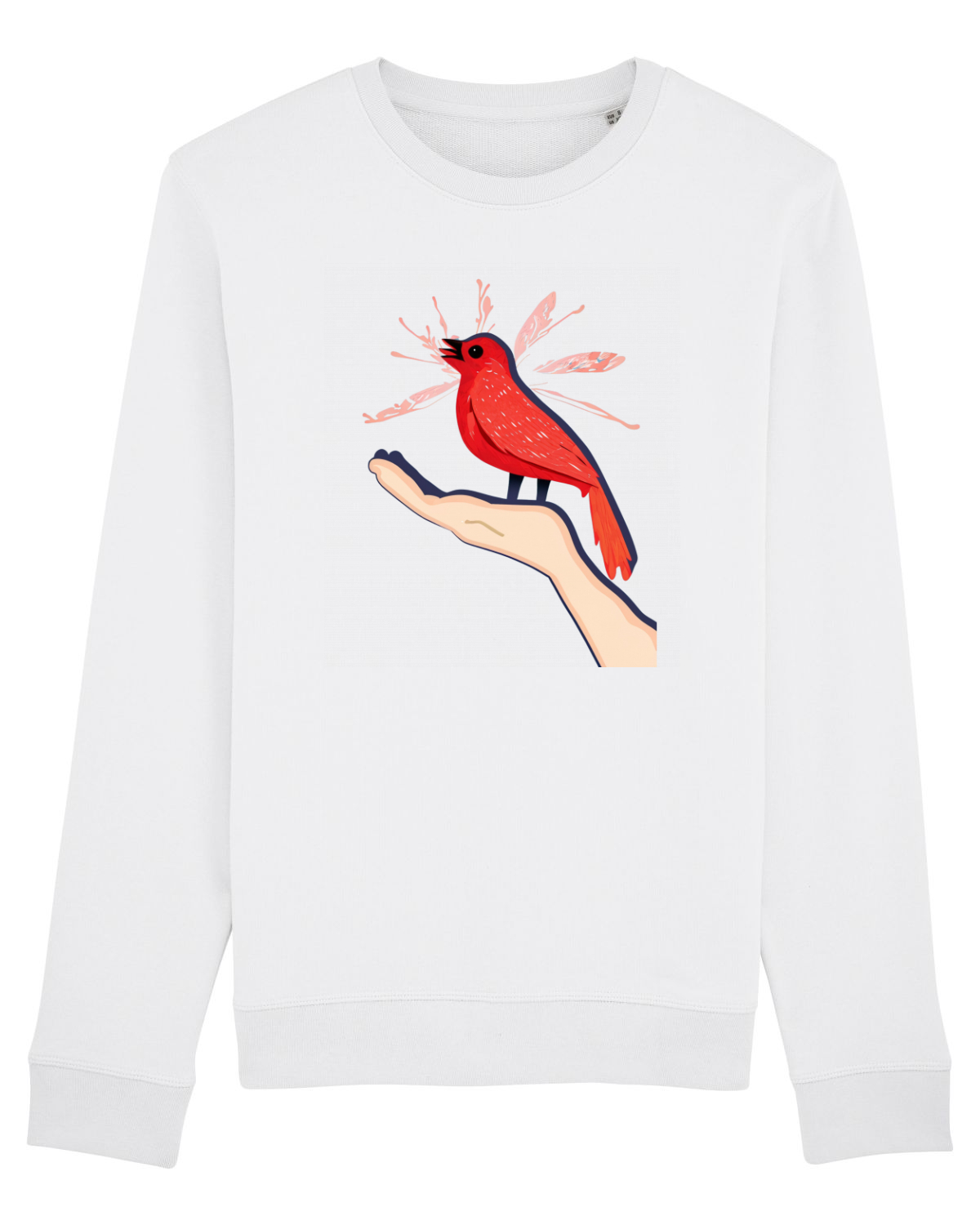 Bluză mânecă lungă Unisex Rise White