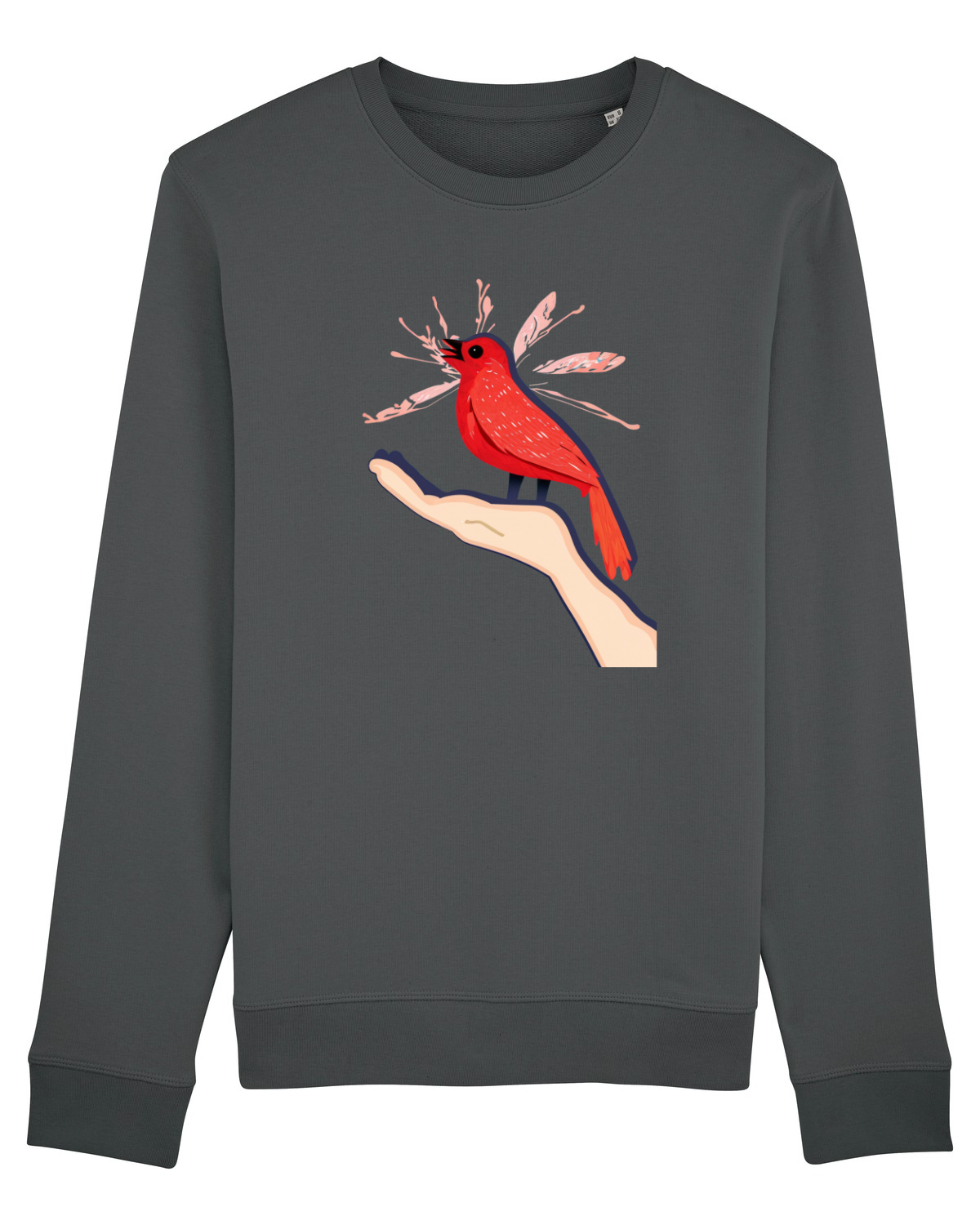 Bluză mânecă lungă Unisex Rise Anthracite