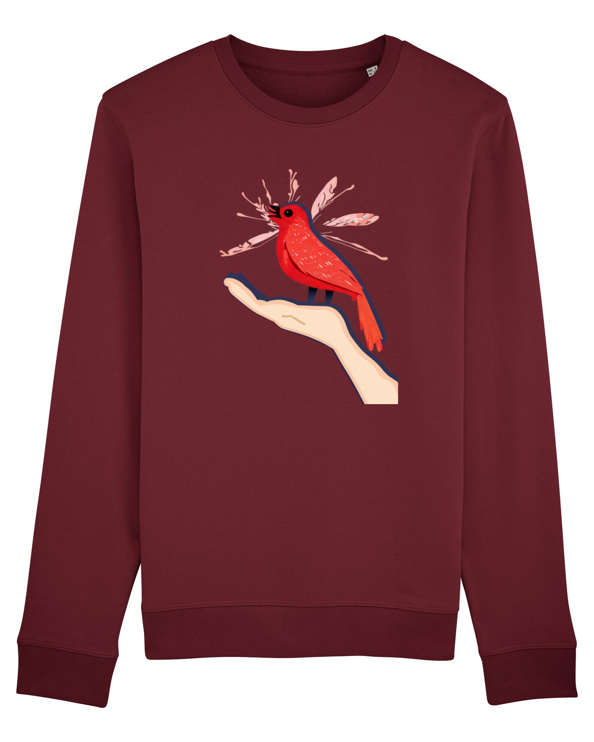 Bluză mânecă lungă Unisex Rise Burgundy