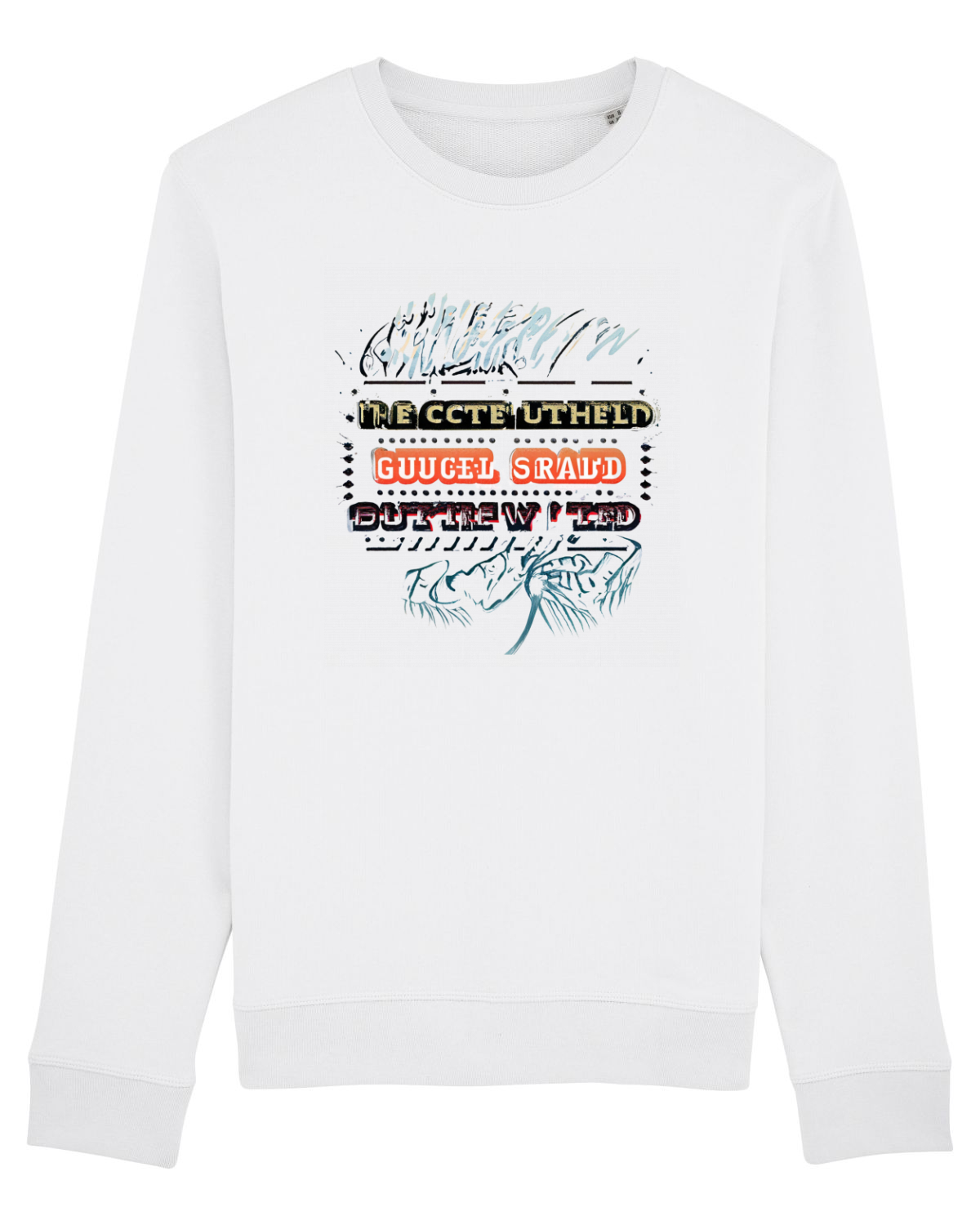 Bluză mânecă lungă Unisex Rise White