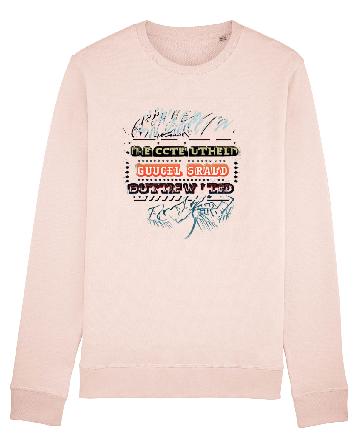 Bluză mânecă lungă Unisex Rise Candy Pink