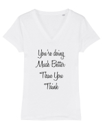 You're fine Tricou mânecă scurtă guler V Damă Evoker