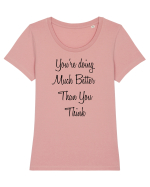 You're fine Tricou mânecă scurtă guler larg fitted Damă Expresser