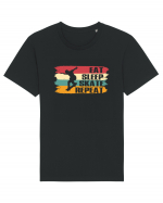 Eat Sleep Skate Repeat Skating Routine Tricou mânecă scurtă Unisex Rocker