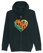 Heart Skater Skateboarding Skateboard Hanorac cu fermoar Unisex Connector
