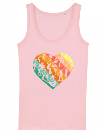 Heart Skater Skateboarding Skateboard Cotton Pink