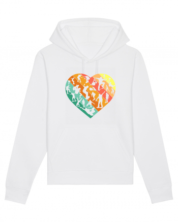 Heart Skater Skateboarding Skateboard White