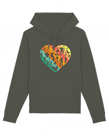 Heart Skater Skateboarding Skateboard Khaki