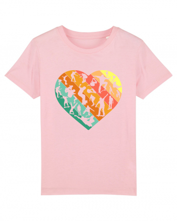 Heart Skater Skateboarding Skateboard Cotton Pink