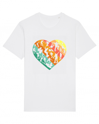 Heart Skater Skateboarding Skateboard White